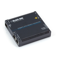 LGC5200A: (2) 10/100/1000 Mbps RJ45, (1) 100/1000M SFP, Distanz gemäss SFP, Mode gemäss SFP, Anschluss gem.  SFP, AC/DC