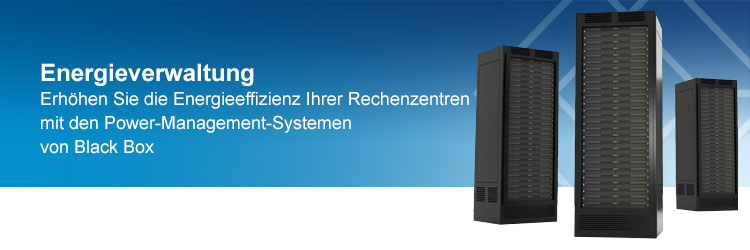 Energieverwaltungsysteme für Datenzentren und Rechenzentren von Black Box Deutschland